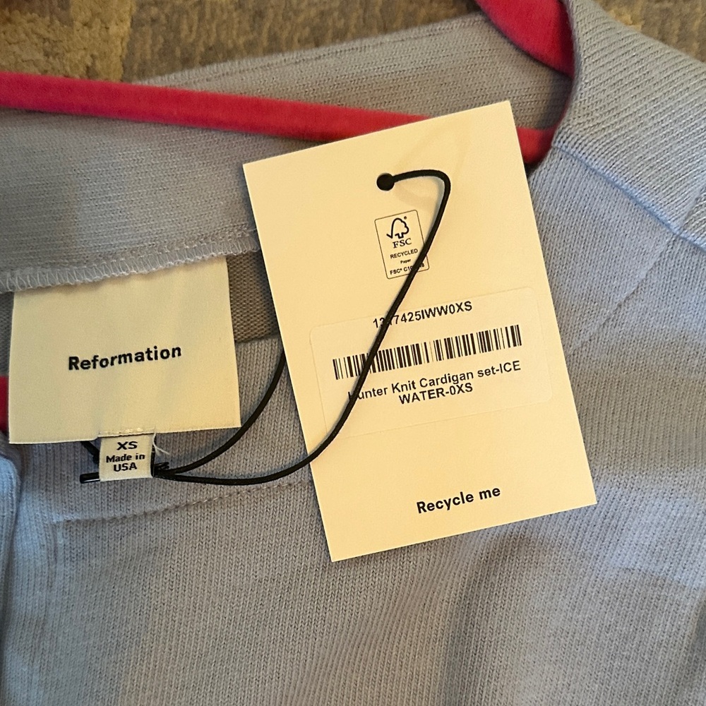 Reformation Light Blue Skirt Set - Picture 2 of 4